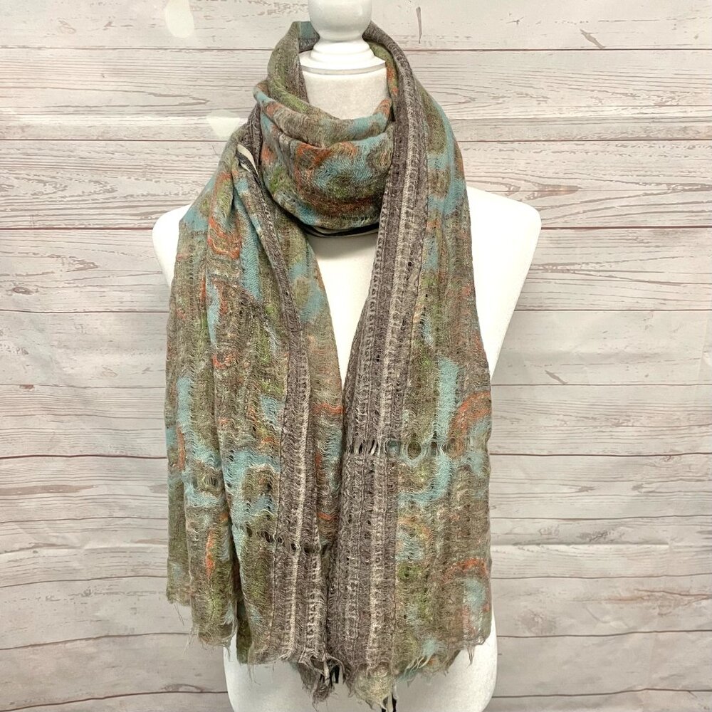 Epice Copenhagen/Paris Wool Shawl Scarf - Picture 2 of 9